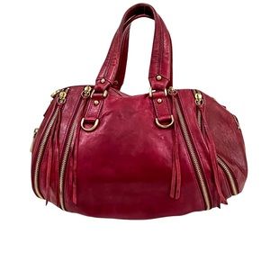 Botkier Red Leather Two Handle Handbag